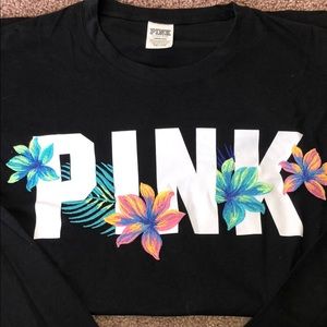 PINK Victoria’s Secret Long Sleeve Campus Tee